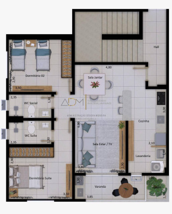 Imagem Apartamento com 2 Quartos à Venda, 71 m² em Jardim Panorama - Botucatu Imagem Apartamento com 2 Quartos à Venda, 71 m² em Jardim Panorama - Botucatu