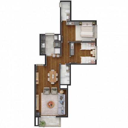 Imagem Apartamento com 1 Quarto à Venda, 53 m² em Centro - Canela