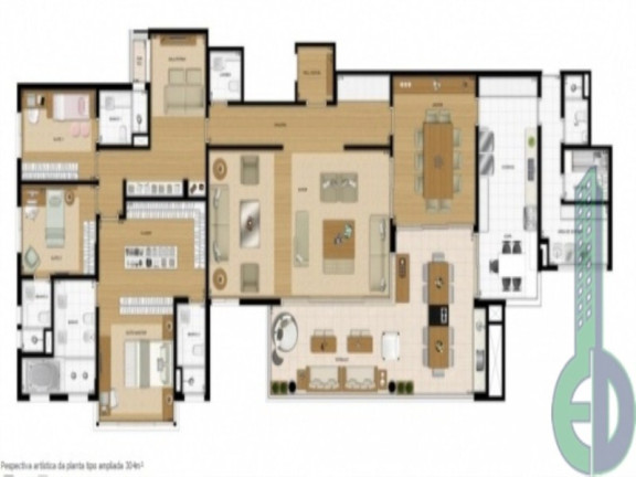 Imagem Apartamento com 4 Quartos à Venda, 304 m² em Santo Antônio - São Caetano Do Sul