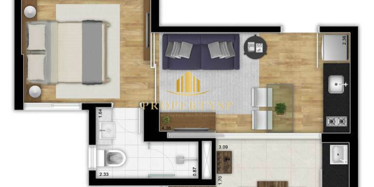 Imagem Apartamento com 1 Quarto à Venda, 32 m² em Pinheiros - São Paulo Imagem Apartamento com 1 Quarto à Venda, 32 m² em Pinheiros - São Paulo