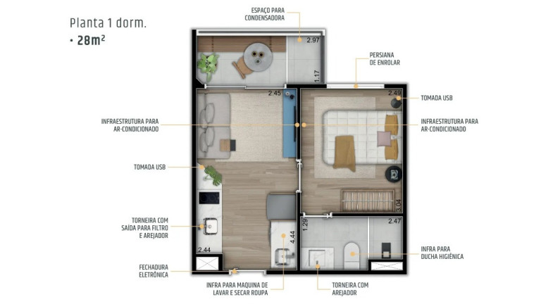 Imagem Apartamento com 1 Quarto à Venda, 29 m² em Perdizes - São Paulo