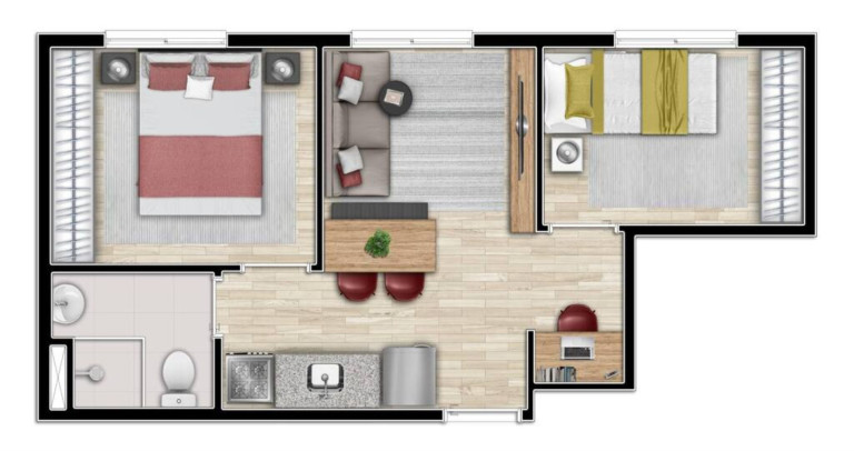 Imagem Apartamento com 2 Quartos à Venda, 33 m² em Barra Funda - São Paulo