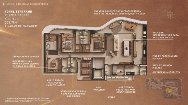Imagem Apartamento com 4 Quartos à Venda, 163 m²em Meireles - Fortaleza