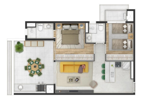 Imagem Apartamento com 2 Quartos à Venda, 80 m² em Jardim Paulista - São Paulo