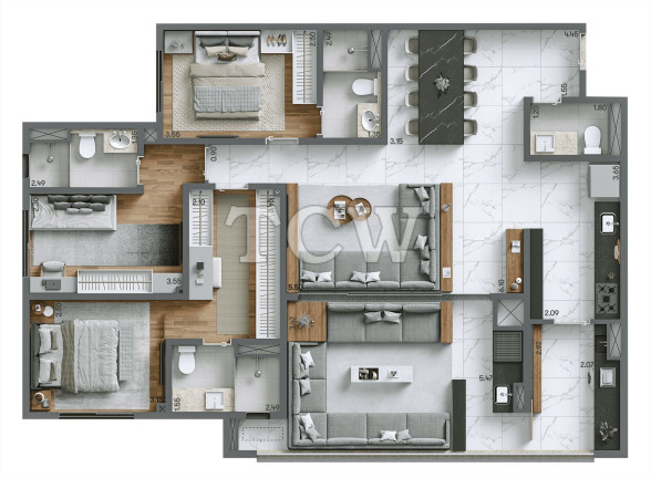 Imagem Apartamento com 3 Quartos à Venda, 125 m² em Ipiranga - São Paulo Imagem Apartamento com 3 Quartos à Venda, 125 m² em Ipiranga - São Paulo