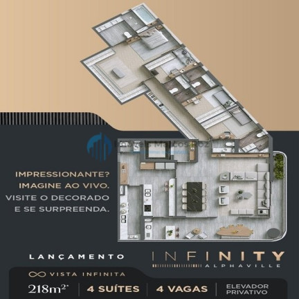 Imagem Apartamento com 3 Quartos à Venda, 142 m² em Green Valley Alphaville - Barueri
