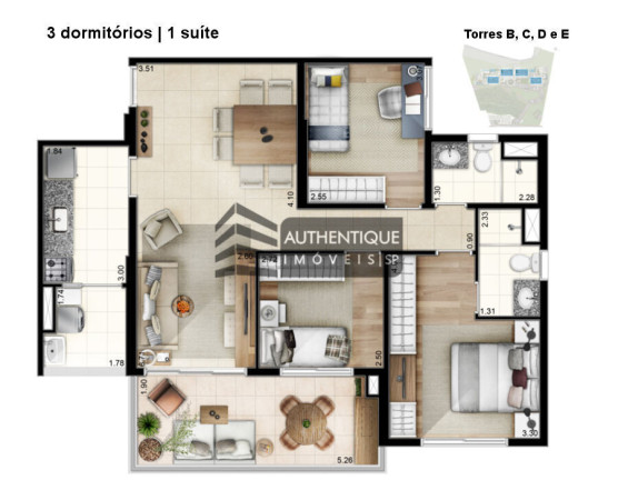 Imagem Apartamento com 4 Quartos à Venda, 140 m² em Morumbi - São Paulo Imagem Apartamento com 4 Quartos à Venda, 140 m² em Morumbi - São Paulo