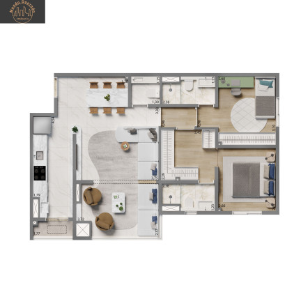Imagem Apartamento com 3 Quartos à Venda, 102 m² em Jardim - Santo André