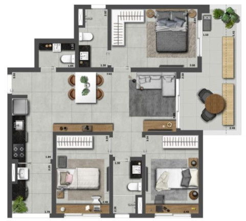 Imagem Imóvel com 3 Quartos à Venda, 107 m² em Moema - São Paulo