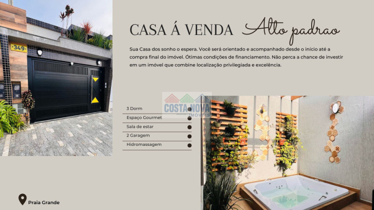 Casa com 3 Quartos à Venda, 115 m² em Caiçara - Praia Grande