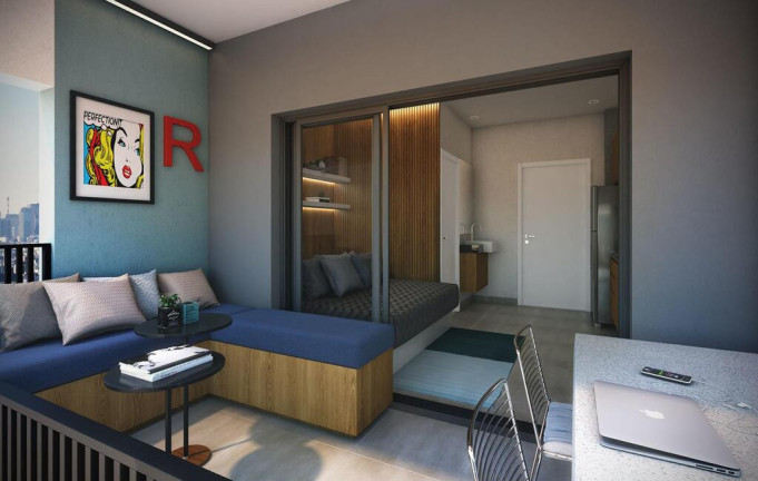 Imagem Apartamento com 1 Quarto para Alugar,  em Liberdade - São Paulo