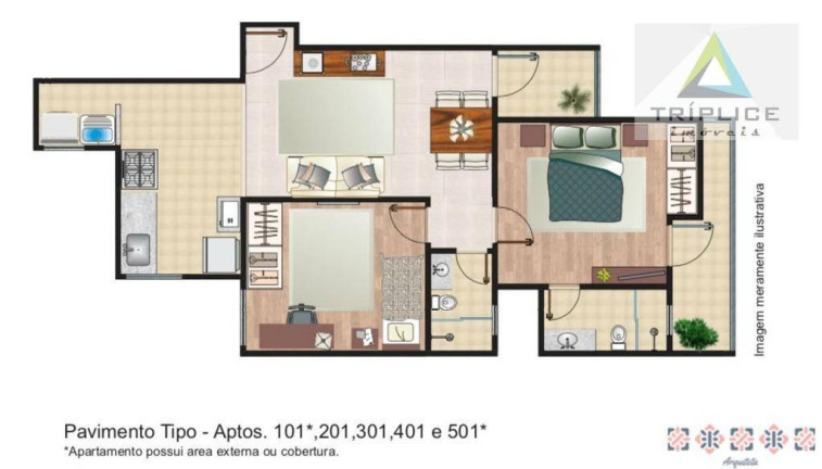 Imagem Apartamento com 2 Quartos à Venda, 65 m² em Santa Catarina - Juiz De Fora Imagem Apartamento com 2 Quartos à Venda, 65 m² em Santa Catarina - Juiz De Fora