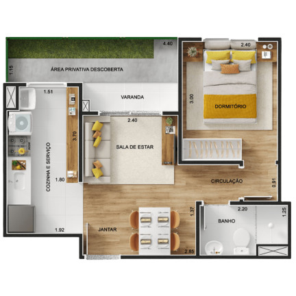 Imagem Imóvel com 1 Quarto à Venda, 42 m² em Jardim Campos Elíseos - Campinas