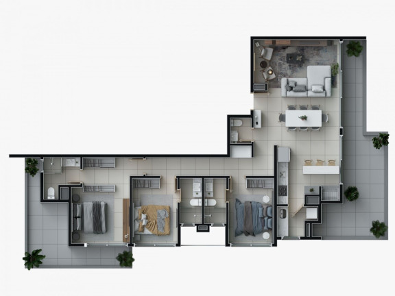 Imagem Apartamento com 2 Quartos à Venda, 70 m² em Stan - Torres