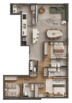 Imagem Apartamento com 3 Quartos à Venda, 123 m² em Petrópolis - Porto Alegre