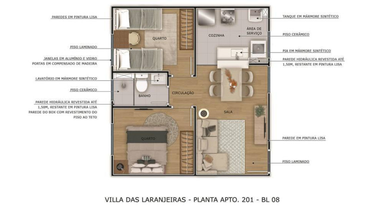 Imagem Apartamento com 2 Quartos à Venda, 42 m²