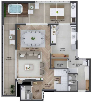 Imagem Cobertura com 4 Quartos à Venda, 171 m² em Vila Izabel - Curitiba