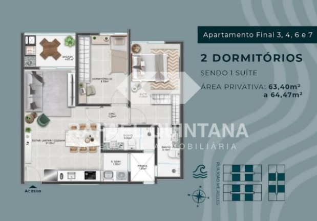 Imagem Apartamento com 2 Quartos à Venda, 64 m² em Abraão - Florianópolis