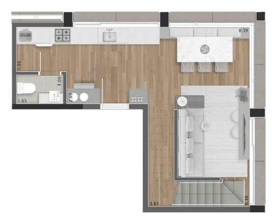 Imagem Imóvel com 1 Quarto à Venda, 53 m² em Cerqueira César - São Paulo