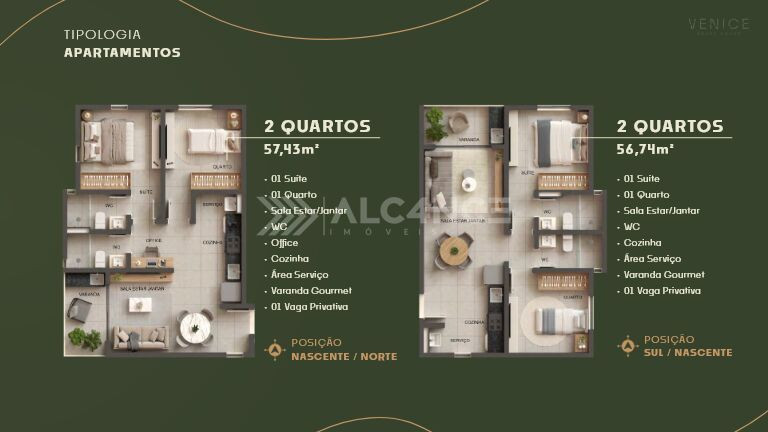 Imagem Imóvel com 2 Quartos à Venda, 57 m² em Intermares - Cabedelo