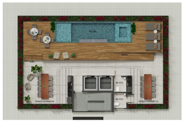 Imagem Apartamento com 1 Quarto à Venda, 26 m² em Cabo Branco - João Pessoa