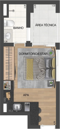 Imagem Imóvel com 1 Quarto à Venda, 29 m² em Vila Clementino - São Paulo