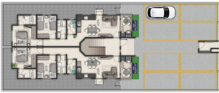 Imagem Apartamento com 2 Quartos à Venda, 63 m² em Centro - Tijucas Imagem Apartamento com 2 Quartos à Venda, 63 m² em Centro - Tijucas