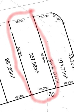 Terreno à Venda, 957 m² em Cidade Satélite - Atibaia