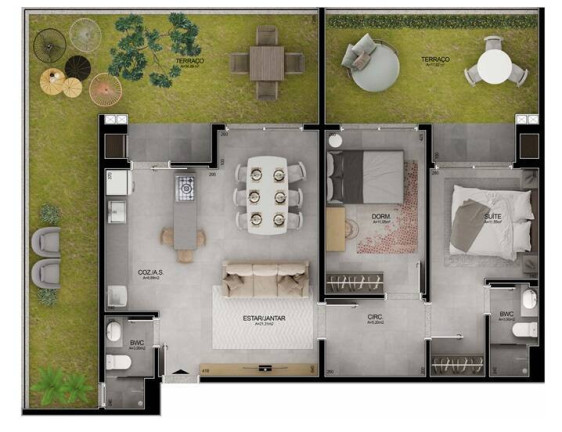 Imagem Apartamento com 2 Quartos à Venda, 136 m² em Campeche - Florianópolis Imagem Apartamento com 2 Quartos à Venda, 136 m² em Campeche - Florianópolis