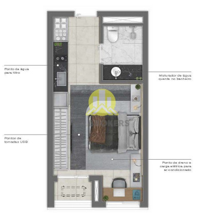 Imagem Apartamento com 1 Quarto à Venda, 26 m² em Vila Madalena - São Paulo