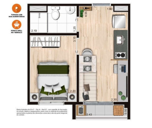 Imagem Apartamento com 1 Quarto à Venda, 25 m² em Centro - São Paulo Imagem Apartamento com 1 Quarto à Venda, 25 m² em Centro - São Paulo