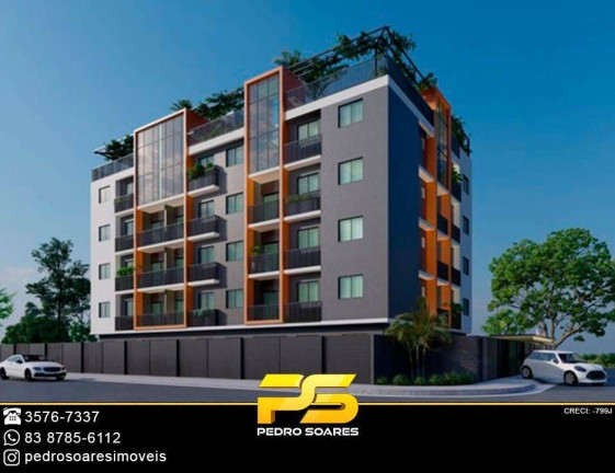 Apartamento com 2 Quartos à Venda, 56 m² em Cristo Redentor - João Pessoa
