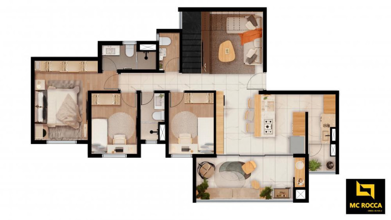 Imagem Cobertura com 3 Quartos à Venda, 176 m² em Vila Valparaíso - Santo André