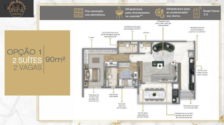 Imagem Apartamento com 2 Quartos à Venda, 74 m² em Jardim - Santo André