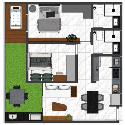 Imagem Apartamento com 2 Quartos à Venda, 55 m² em Bessa - João Pessoa
