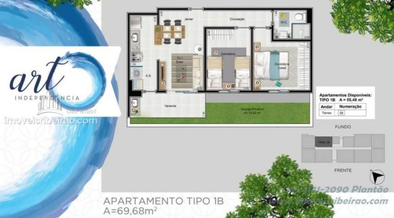 Imagem Apartamento com 2 Quartos à Venda, 55 m² em Campos Elíseos - Ribeirão Preto