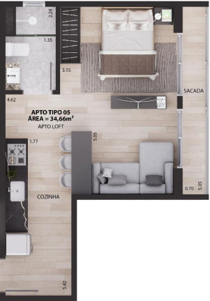 Imagem Apartamento com 1 Quarto à Venda, 29 m² em Tambauzinho - João Pessoa Imagem Apartamento com 1 Quarto à Venda, 29 m² em Tambauzinho - João Pessoa
