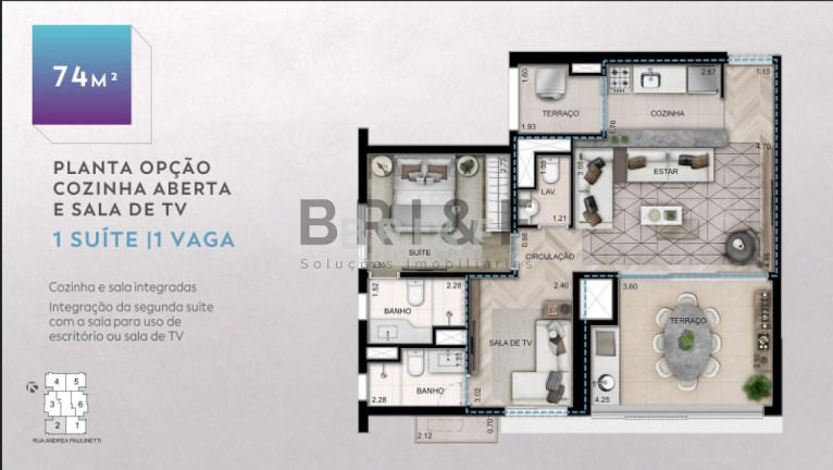 Imagem Apartamento com 2 Quartos à Venda, 74 m² em Jardim Das Acacias - São Paulo Imagem Apartamento com 2 Quartos à Venda, 74 m² em Jardim Das Acacias - São Paulo