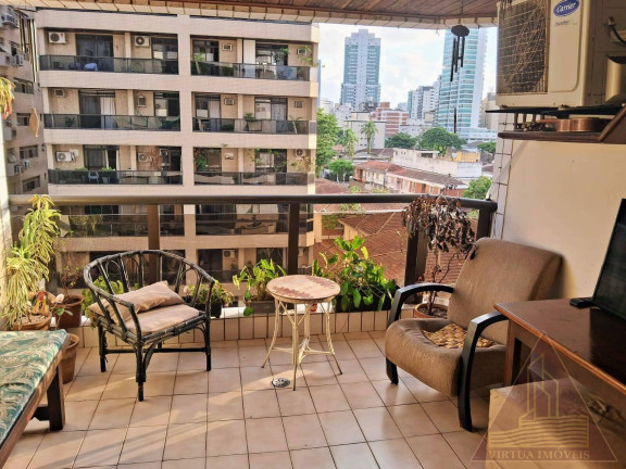 Foto do imóvel Apartamento com 3 Quartos à Venda, 156 m² em Ponta Da Praia - Santos