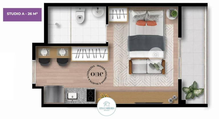 Imagem Apartamento com 1 Quarto à Venda, 31 m² em Santo Amaro - São Paulo