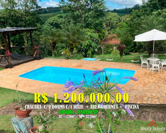 Imóvel com 3 Quartos à Venda, 3.270 m² em Roseira - Jundiaí