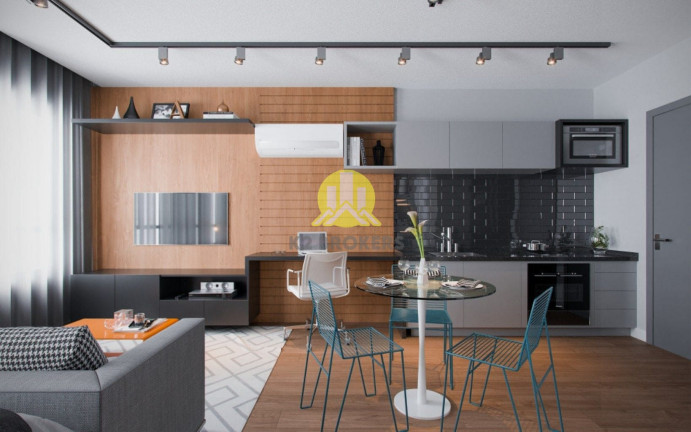 Studio com 1 Quarto à Venda, 27 m² em Centro - Curitiba