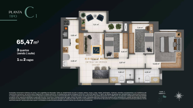 Imagem Apartamento com 3 Quartos à Venda, 121 m² em Engenheiro Luciano Cavalcante - Fortaleza Imagem Apartamento com 3 Quartos à Venda, 121 m² em Engenheiro Luciano Cavalcante - Fortaleza