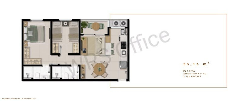 Imagem Apartamento com 2 Quartos à Venda, 55 m² em Buraquinho - Lauro De Freitas