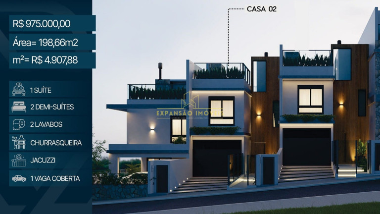 Imagem Casa com 3 Quartos à Venda, 200 m² em Pedra Branca - Palhoça Imagem Casa com 3 Quartos à Venda, 200 m² em Pedra Branca - Palhoça