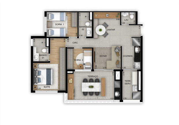 Imagem Apartamento com 3 Quartos à Venda, 90 m² em Tatuapé - São Paulo