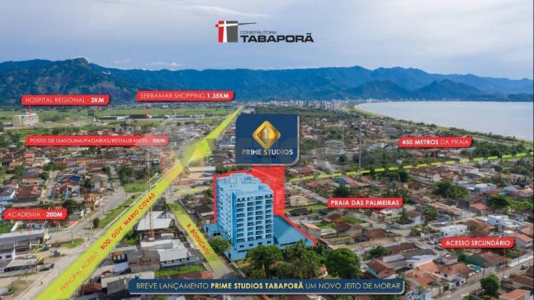 Imagem Apartamento com 1 Quarto à Venda, 38 m² em Praia Das Palmeiras - Caraguatatuba