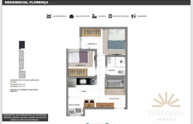 Imagem Apartamento com 2 Quartos à Venda, 40 m² em Vila Formosa - São Paulo