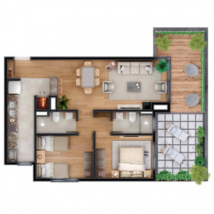 Imagem Apartamento com 2 Quartos à Venda, 125 m² em Carniel - Gramado Imagem Apartamento com 2 Quartos à Venda, 125 m² em Carniel - Gramado
