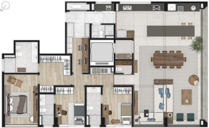 Imagem Apartamento com 4 Quartos à Venda, 244 m² em Pinheiros - São Paulo